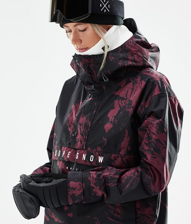 Dope Legacy W 21 Lyžařská Bunda Dámské Paint Burgundy, Obrázek 2 z 10
