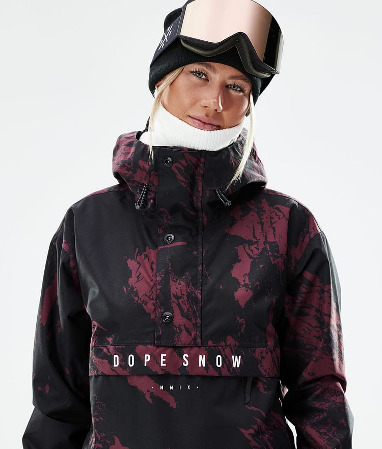 Dope Legacy W 21 Lyžařská Bunda Dámské Paint Burgundy, Obrázek 3 z 10