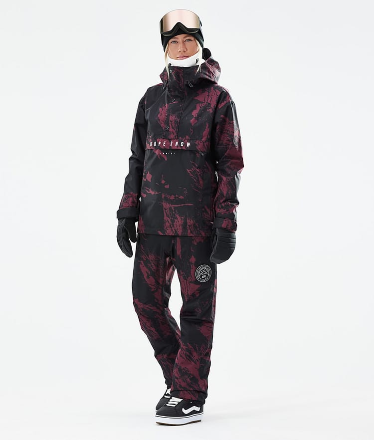 Dope Legacy W 21 Kurtka Snowboardowa Kobiety Paint Burgundy, Zdjęcie 4 z 10