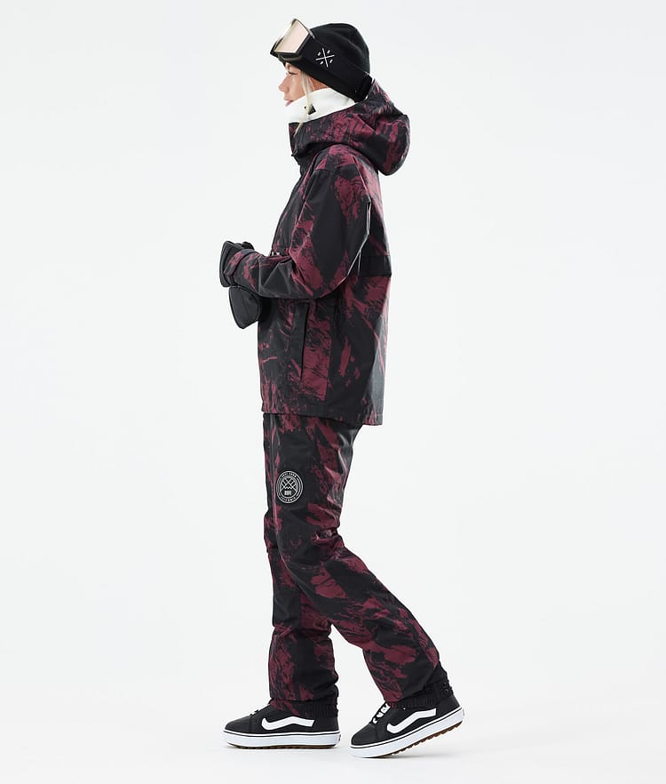 Dope Legacy W 21 Kurtka Snowboardowa Kobiety Paint Burgundy, Zdjęcie 5 z 10