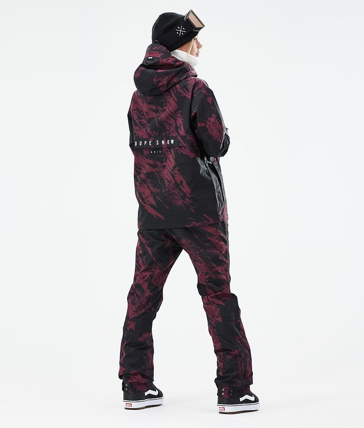 Dope Legacy W 21 Kurtka Snowboardowa Kobiety Paint Burgundy, Zdjęcie 6 z 10