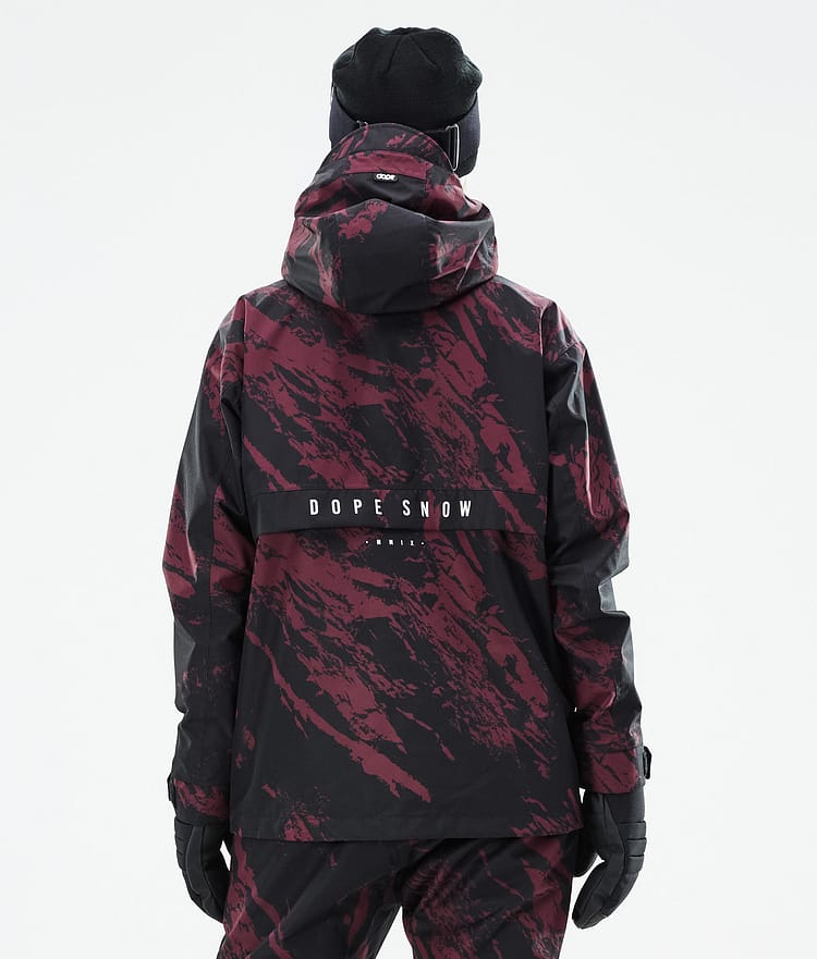 Dope Legacy W 21 Lyžařská Bunda Dámské Paint Burgundy, Obrázek 8 z 10