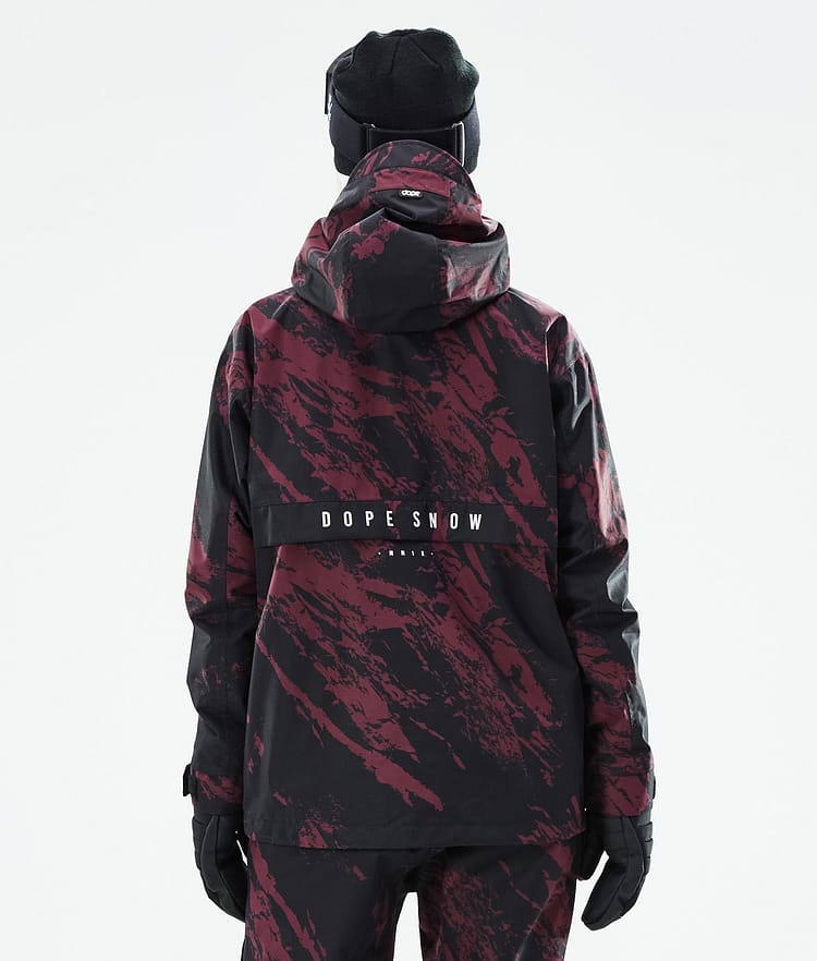 Dope Legacy W 21 Kurtka Snowboardowa Kobiety Paint Burgundy, Zdjęcie 8 z 10