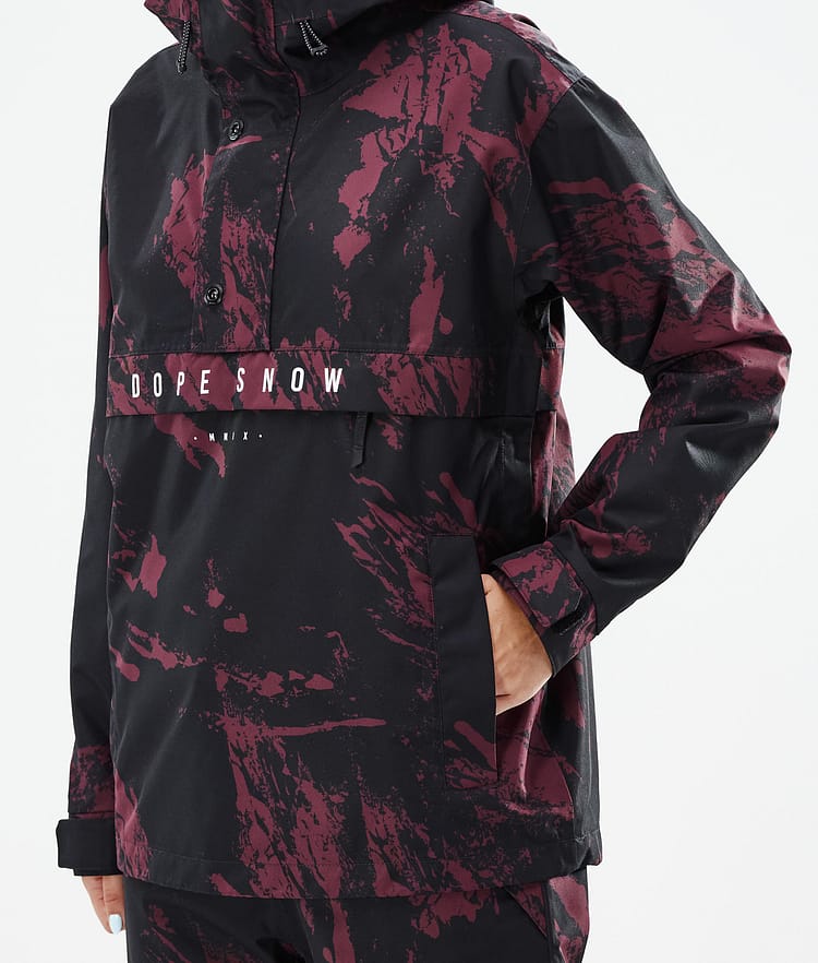 Dope Legacy W 21 Lyžařská Bunda Dámské Paint Burgundy, Obrázek 9 z 10