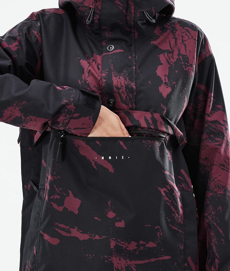 Dope Legacy W 21 Lyžařská Bunda Dámské Paint Burgundy, Obrázek 10 z 10