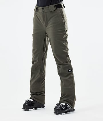 Dope Con W 21 Lyžařské Kalhoty Dámské Olive Green