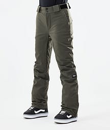 Dope Con W 21 Kalhoty na Snowboard Dámské Olive Green