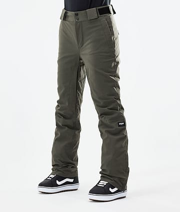 Dope Con W 21 Kalhoty na Snowboard Dámské Olive Green Renewed