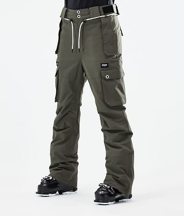 Dope Iconic W 2021 Lyžařské Kalhoty Dámské Olive Green