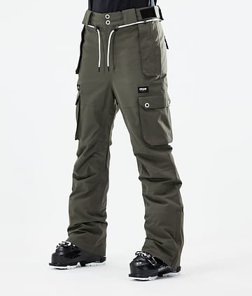 Dope Iconic W 21 Lyžařské Kalhoty Dámské Olive Green