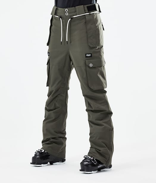 Dope Iconic W 21 Spodnie Narciarskie Kobiety Olive Green