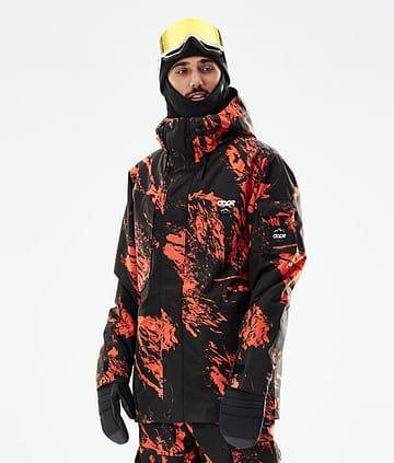 Dope Adept 21 Bunda na Snowboard Pánské Paint Orange
