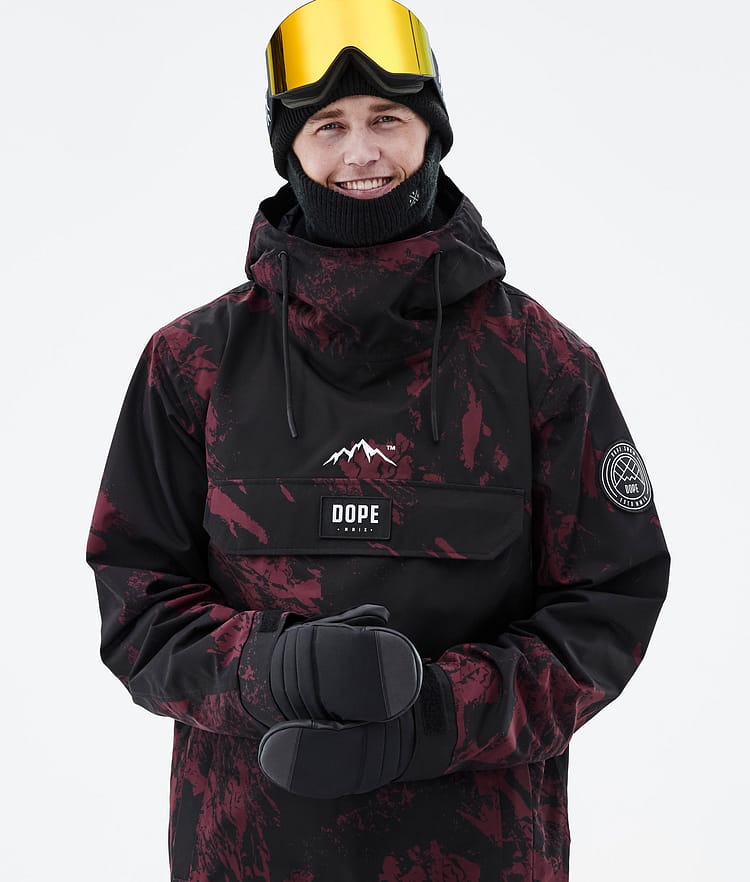 Dope Blizzard 21 Kurtka Narciarska Mężczyźni Paint Burgundy, Zdjęcie 2 z 9