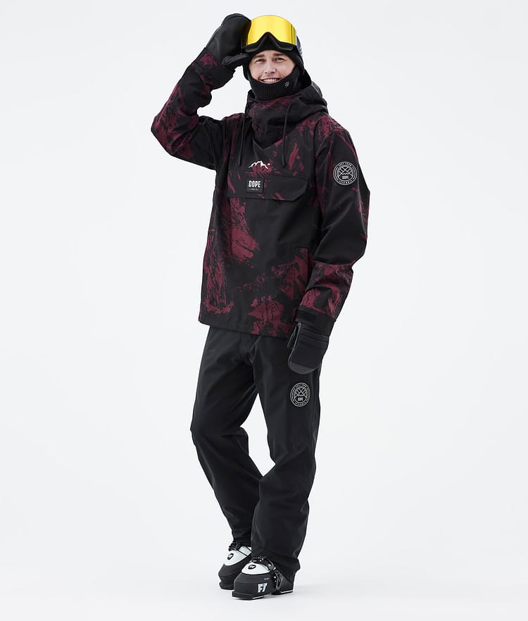 Dope Blizzard 21 Kurtka Narciarska Mężczyźni Paint Burgundy, Zdjęcie 3 z 9