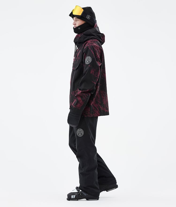 Dope Blizzard 21 Kurtka Narciarska Mężczyźni Paint Burgundy, Zdjęcie 4 z 9