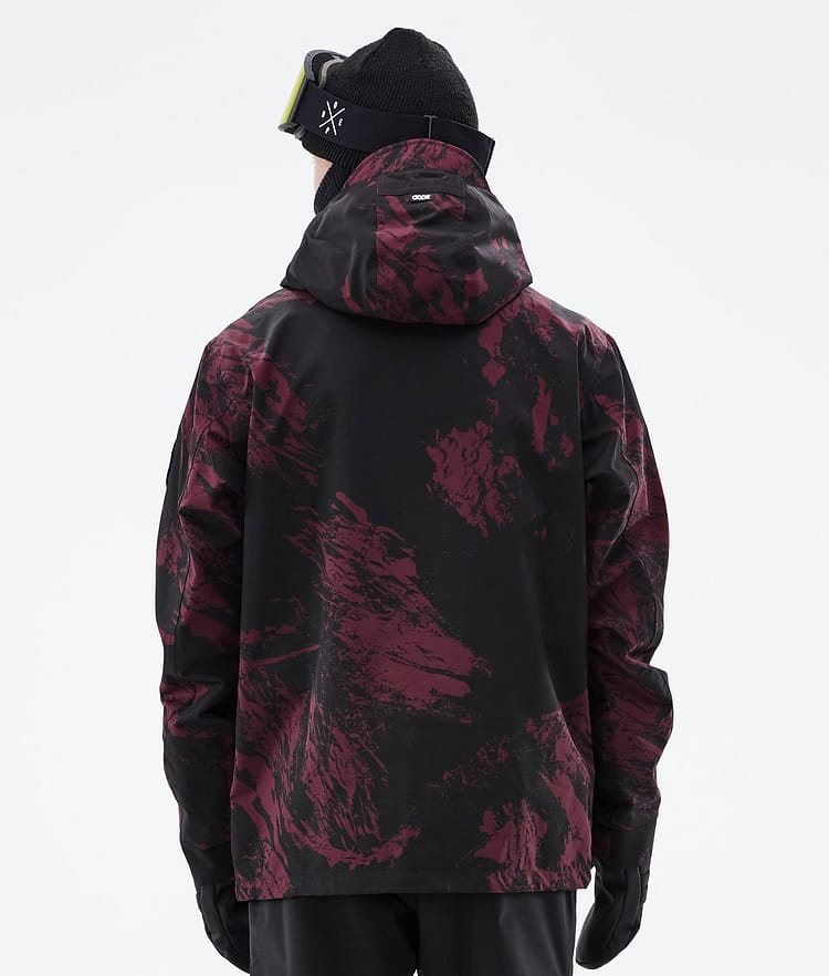 Dope Blizzard 21 Kurtka Narciarska Mężczyźni Paint Burgundy, Zdjęcie 7 z 9