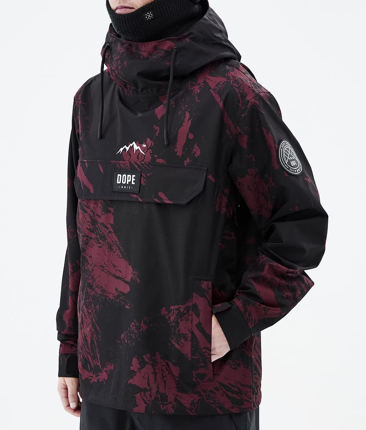 Dope Blizzard 21 Kurtka Narciarska Mężczyźni Paint Burgundy, Zdjęcie 8 z 9