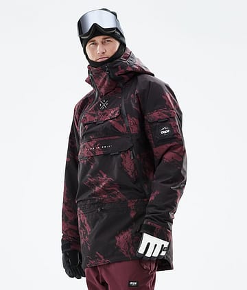 Dope Akin 21 Bunda na Snowboard Pánské Paint Burgundy