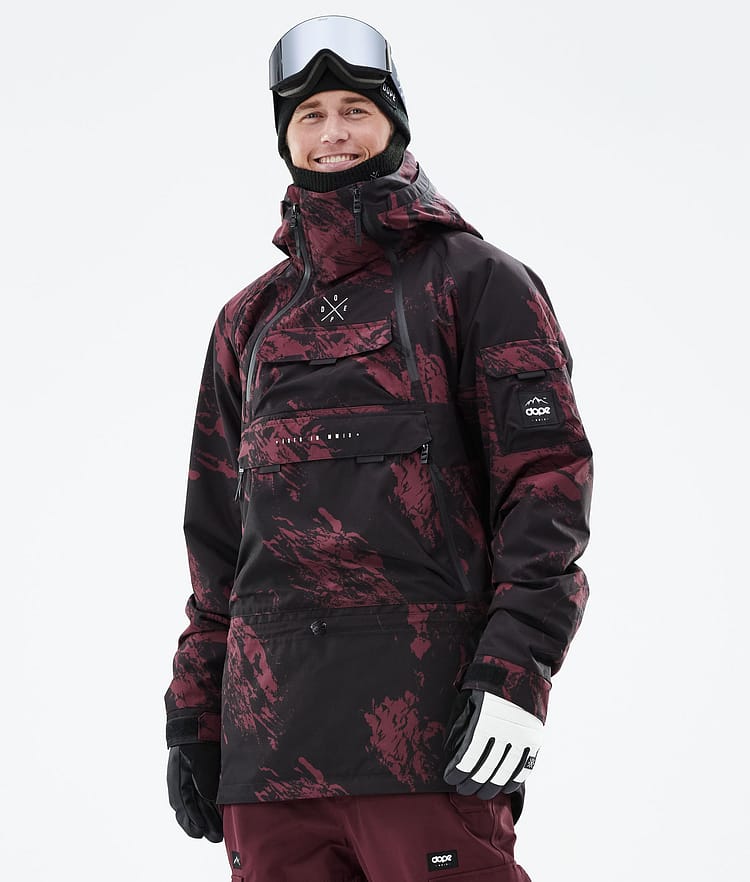 Dope Akin 21 Kurtka Narciarska Mężczyźni Paint Burgundy, Zdjęcie 1 z 10