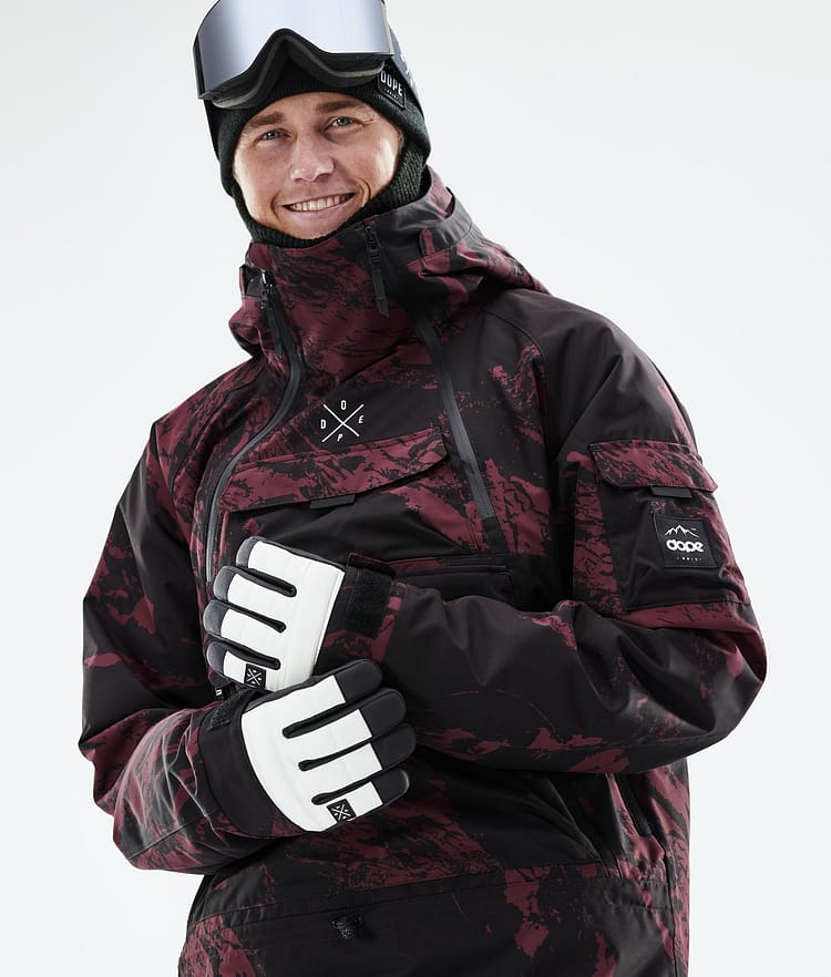 Dope Akin 21 Kurtka Narciarska Mężczyźni Paint Burgundy, Zdjęcie 2 z 10