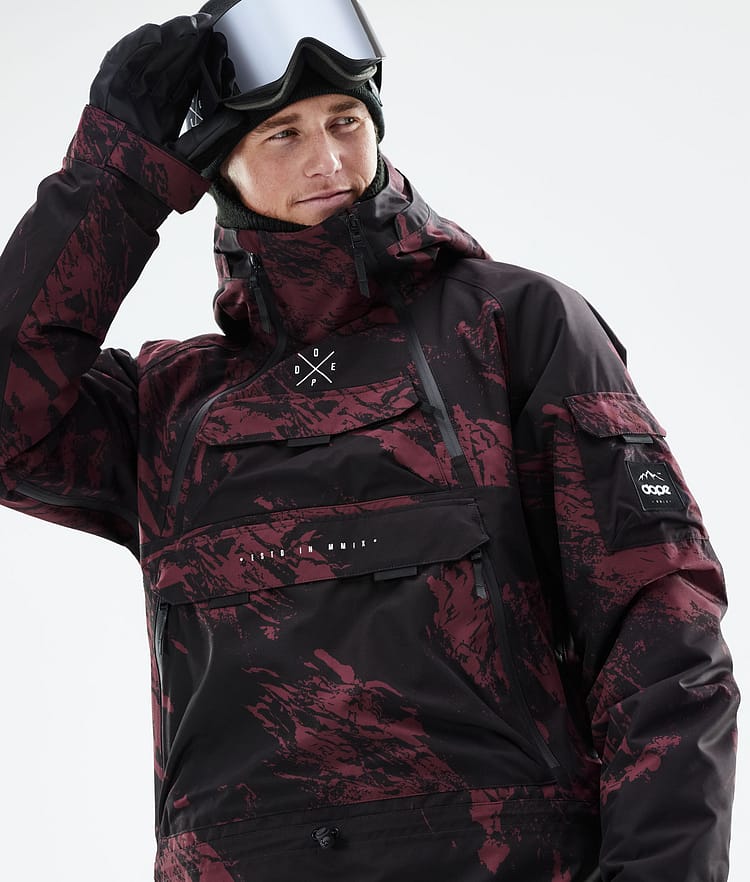 Dope Akin 21 Kurtka Narciarska Mężczyźni Paint Burgundy, Zdjęcie 3 z 10
