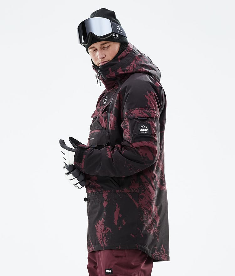 Dope Akin 21 Kurtka Narciarska Mężczyźni Paint Burgundy, Zdjęcie 7 z 10