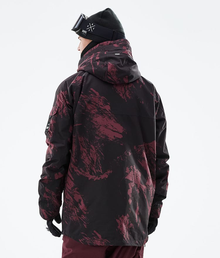 Dope Akin 21 Kurtka Narciarska Mężczyźni Paint Burgundy, Zdjęcie 8 z 10