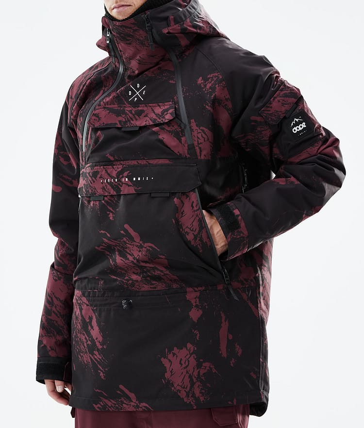 Dope Akin 21 Kurtka Narciarska Mężczyźni Paint Burgundy, Zdjęcie 9 z 10