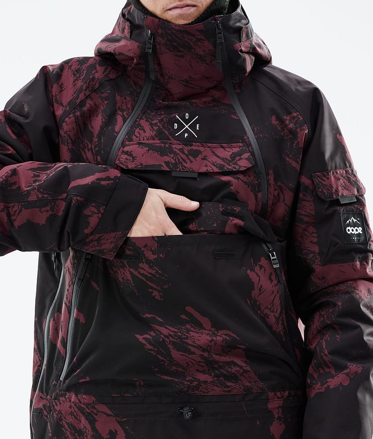 Dope Akin 21 Kurtka Narciarska Mężczyźni Paint Burgundy, Zdjęcie 10 z 10