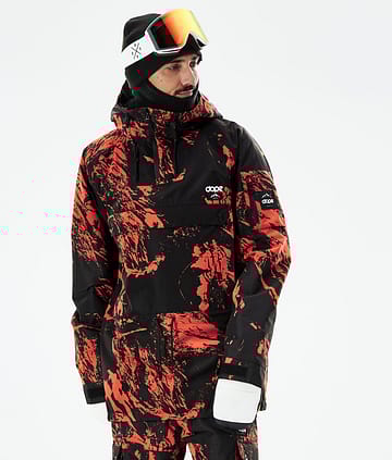 Dope Annok 21 Bunda na Snowboard Pánské Paint Orange