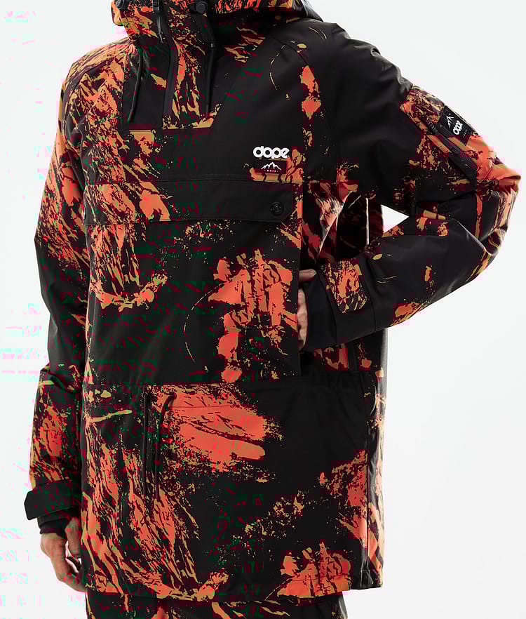 Dope Annok 21 Chaqueta Snowboard Hombre Paint Orange, Imagen 8 de 10