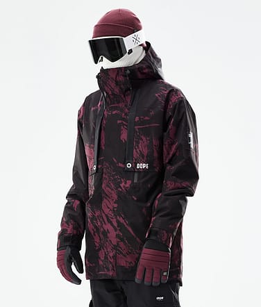 Dope Mojo Chaqueta Esquí Hombre Paint Burgundy