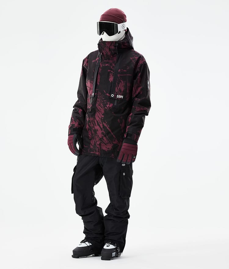 Dope Mojo Kurtka Narciarska Mężczyźni Paint Burgundy, Zdjęcie 4 z 11