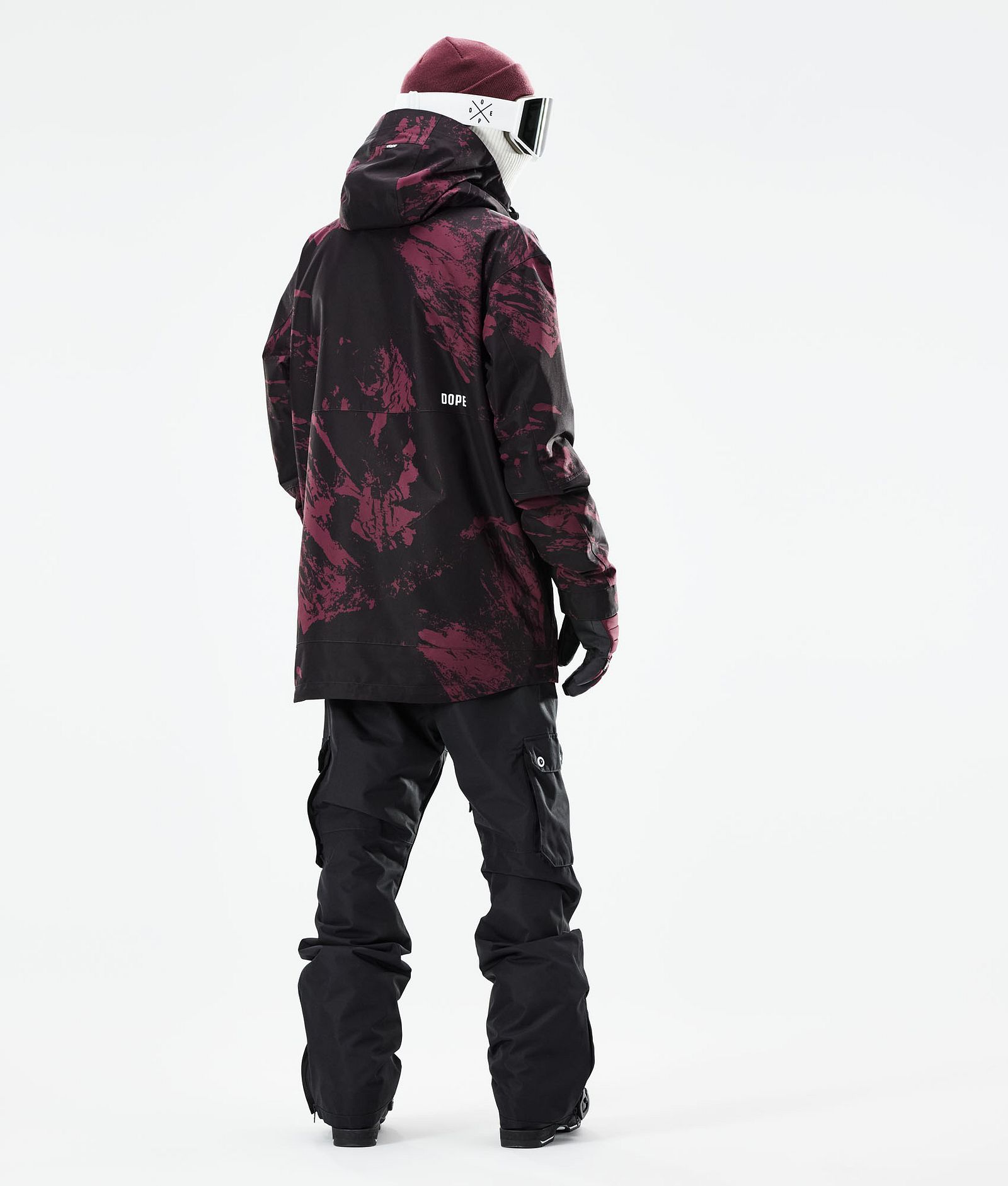 Dope Mojo Kurtka Narciarska Mężczyźni Paint Burgundy, Zdjęcie 6 z 11