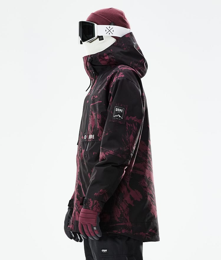 Dope Mojo Kurtka Narciarska Mężczyźni Paint Burgundy, Zdjęcie 7 z 11