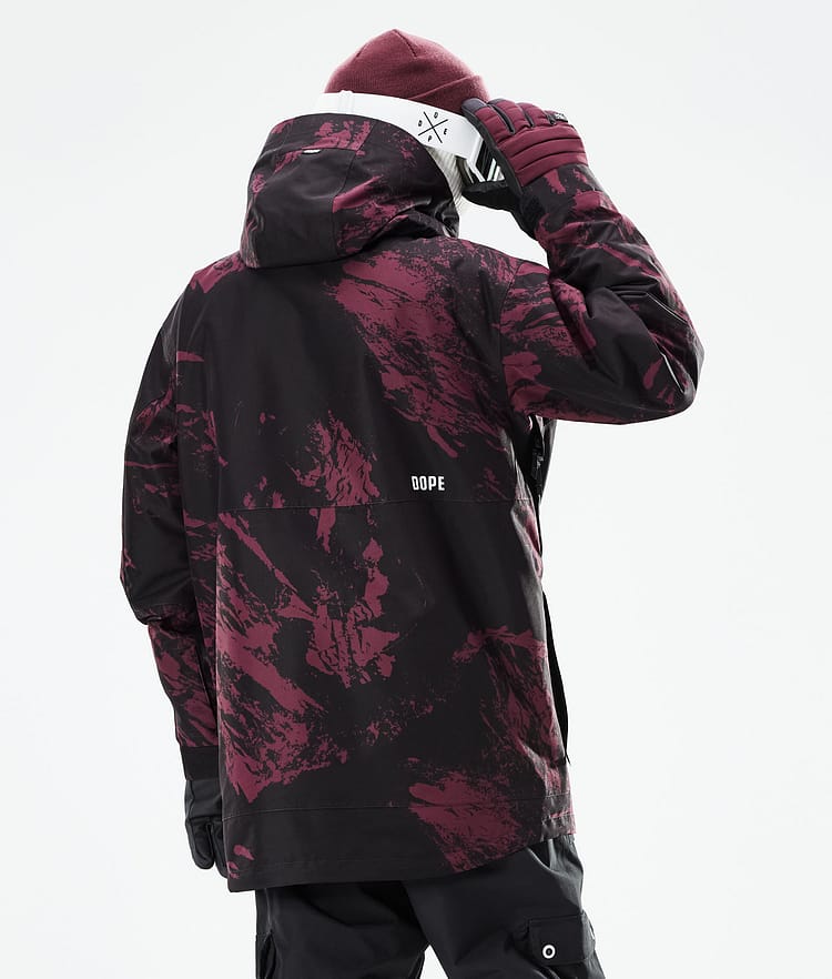 Dope Mojo Kurtka Narciarska Mężczyźni Paint Burgundy, Zdjęcie 8 z 11