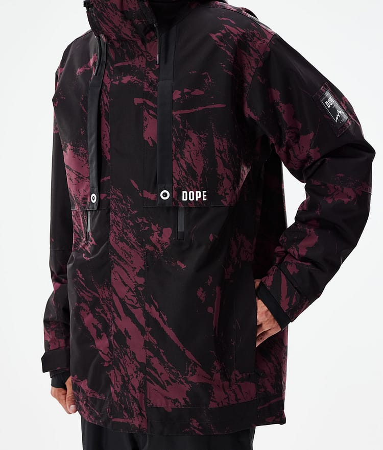 Dope Mojo Kurtka Narciarska Mężczyźni Paint Burgundy, Zdjęcie 9 z 11