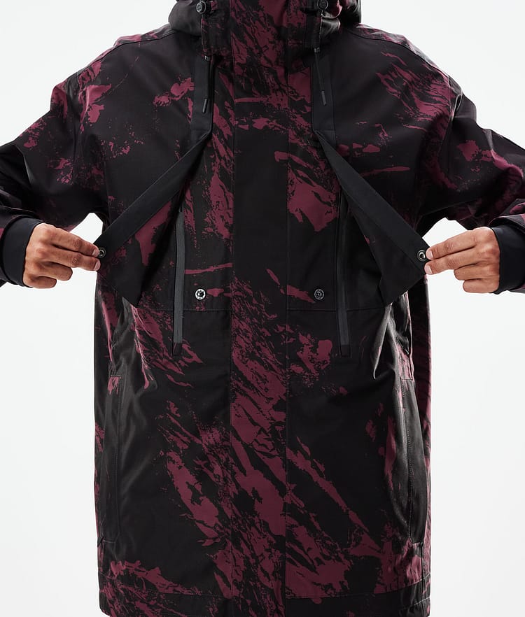 Dope Mojo Kurtka Narciarska Mężczyźni Paint Burgundy, Zdjęcie 10 z 11
