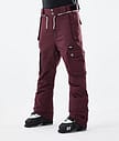 Dope Iconic 2021 Ski Pants Men Burgundy