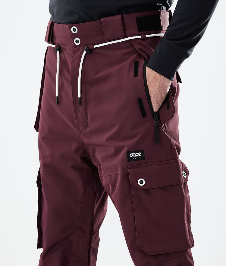 Dope Iconic 21 Kalhoty na Snowboard Pánské Burgundy, Obrázek 4 z 6