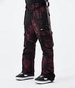 Dope Iconic 21 Pantalones Snowboard Hombre Paint Burgundy