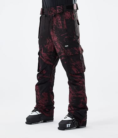 Dope Iconic 2021 Lyžařské Kalhoty Pánské Paint Burgundy