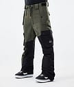 Dope Adept 2021 Spodnie Snowboardowe Mężczyźni Olive Green/Black