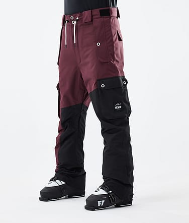 Dope Adept 21 Lyžařské Kalhoty Pánské Burgundy/Black