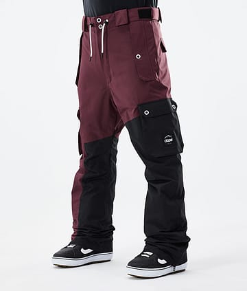 Dope Adept 21 Kalhoty na Snowboard Pánské Burgundy/Black