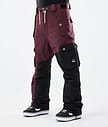 Dope Adept 2021 Spodnie Snowboardowe Mężczyźni Burgundy/Black