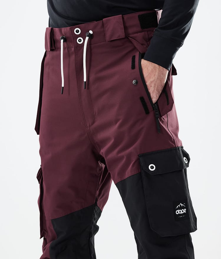 Dope Adept 21 Lyžařské Kalhoty Pánské Burgundy/Black, Obrázek 4 z 6