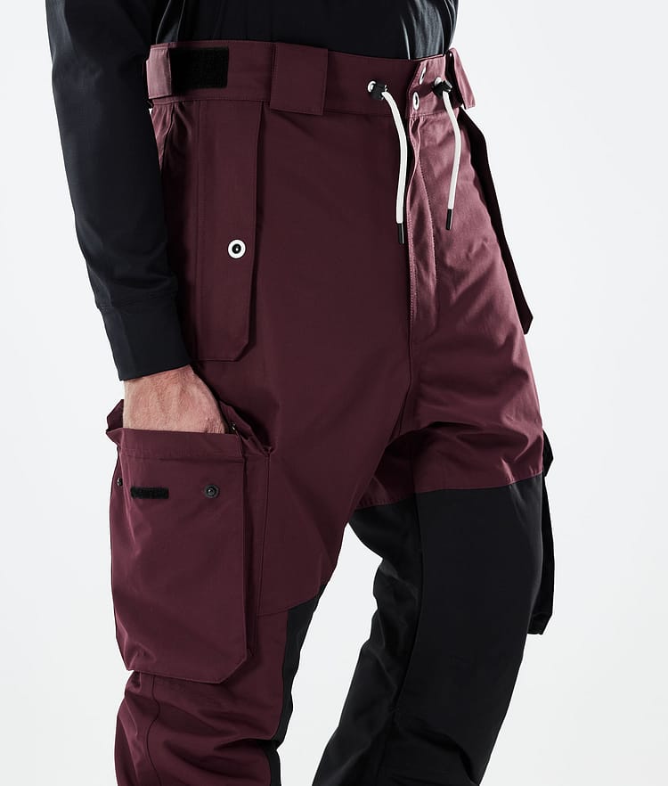 Dope Adept 21 Lyžařské Kalhoty Pánské Burgundy/Black, Obrázek 5 z 6