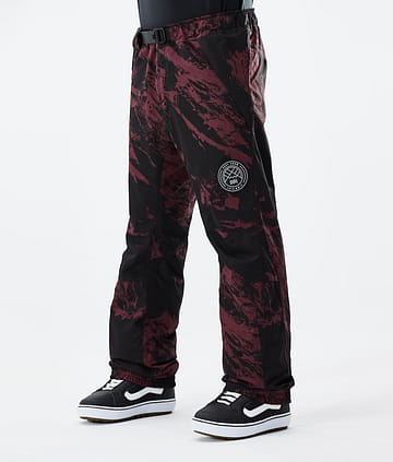 Dope Blizzard 21 Kalhoty na Snowboard Pánské Paint Burgundy