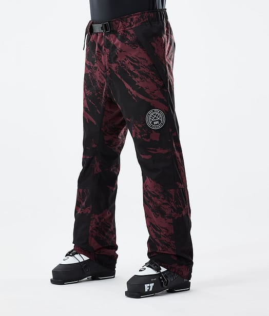 Dope Blizzard 21 Lyžařské Kalhoty Pánské Paint Burgundy